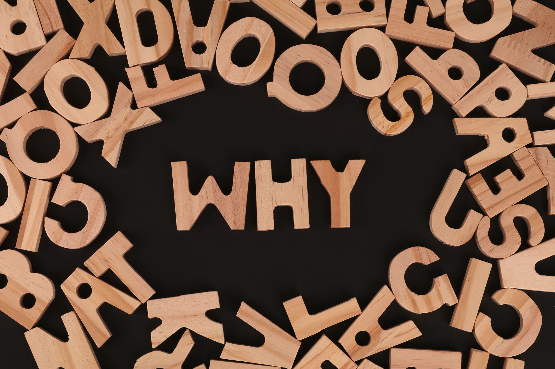 wooden letters on a table